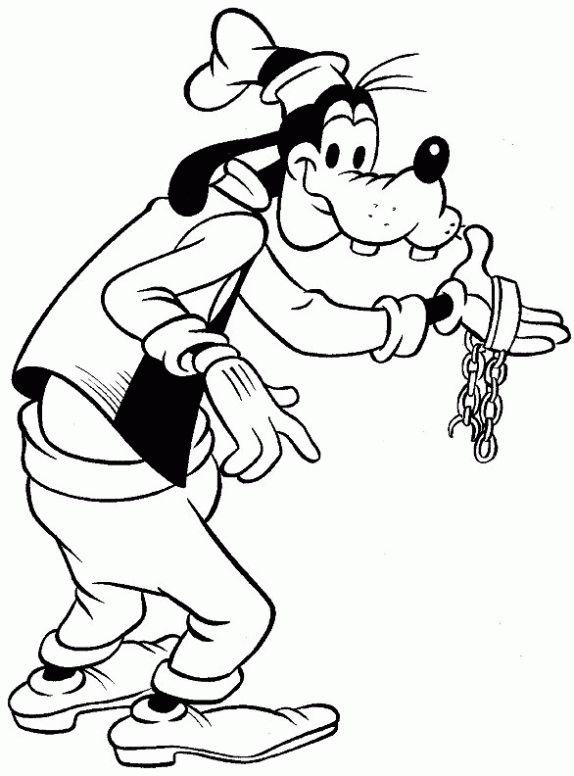 Dibujo de Goofy. Dibujo para colorear de Goofy. Dibujos infantiles ...