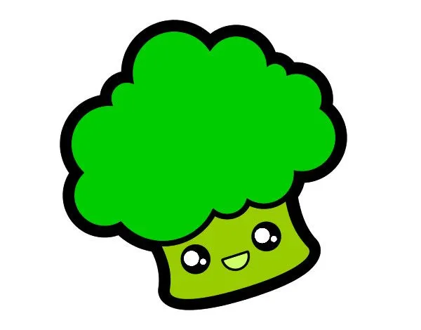 Dibujo de green brocoli pintado por Pachipachi en Dibujos.net el ...