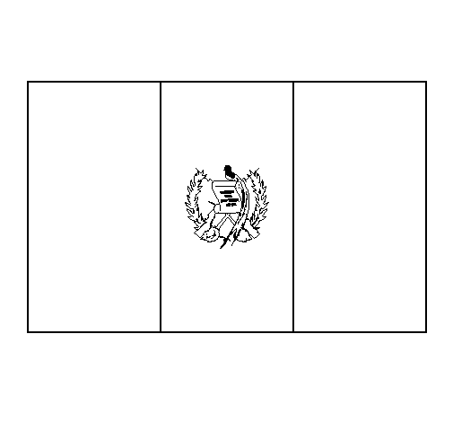 Dibujo de Guatemala para Colorear