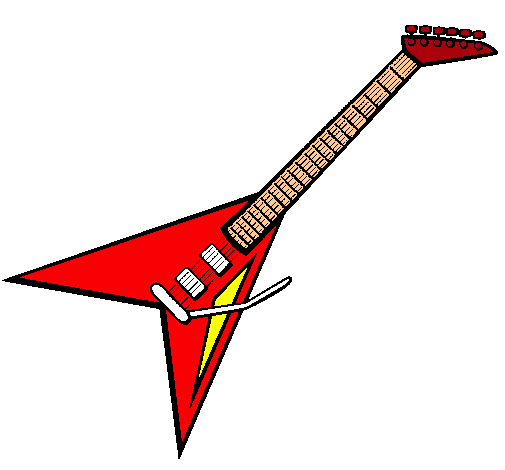 Dibujo de Guitarra eléctrica II pintado por Rock en Dibujos.net el ...