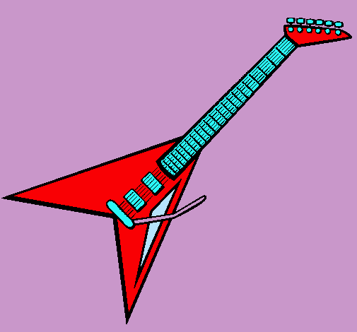 Dibujo de Guitarra eléctrica II pintado por Rock en Dibujos.net el ...