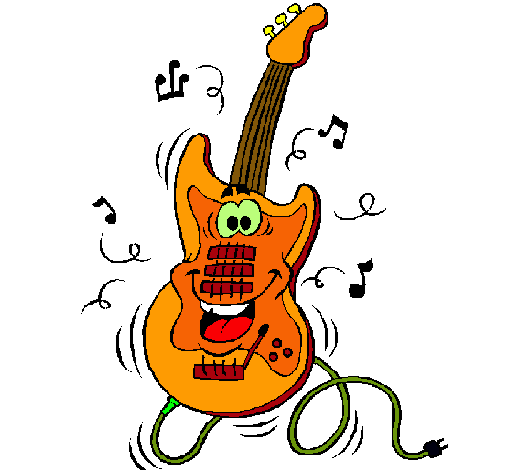 Dibujo de Guitarra eléctrica pintado por Kikiinnnn en Dibujos.net ...