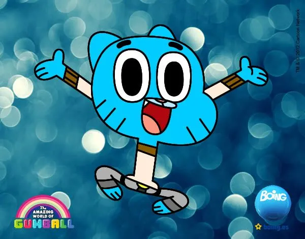 Dibujo de gumball watterson pintado por Deina en Dibujos.net el ...