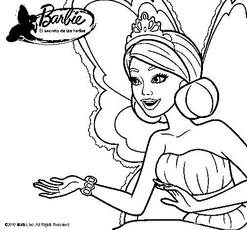 Dibujo de Una hada mágica para Colorear - Dibujos.net