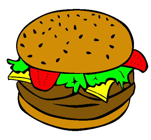 Dibujo de Hamburguesa completa pintado por Marturra en Dibujos.net ...