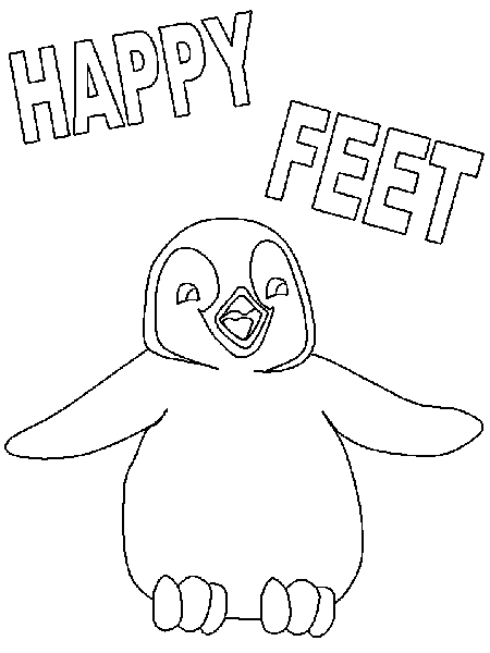 Dibujo de Happy Feet para colorear ~ Dibujos para Colorear Infantil