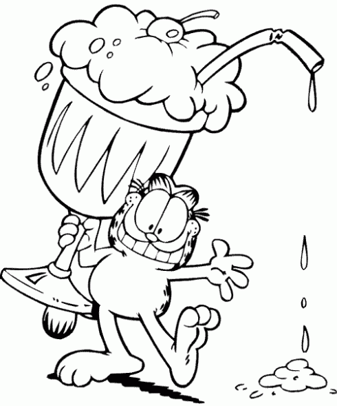 dibujo de helado Colouring Pages