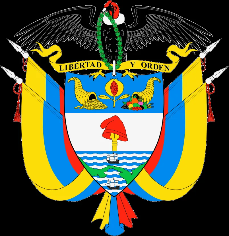 Dibujo HERÁLDICO: Escudo de Colombia