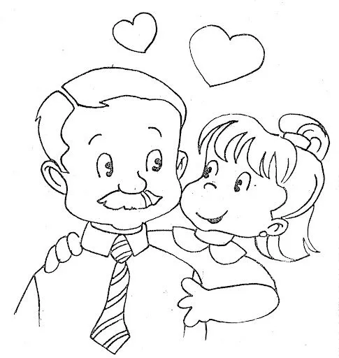 DIBUJO DE UN HIJA PARA COLOREAR - Imagui