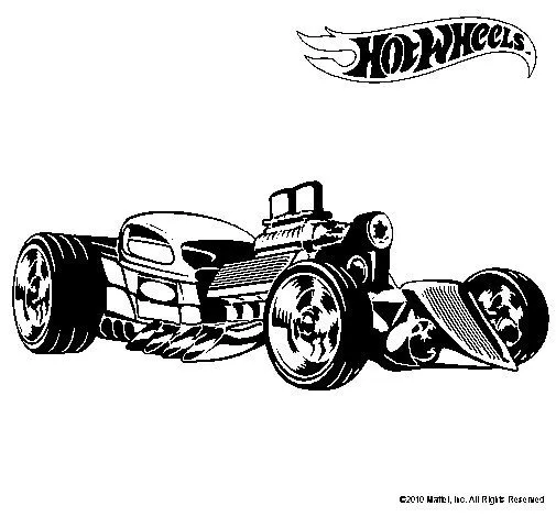 Dibujo de Hot Wheels 10 para Colorear - Dibujos.net