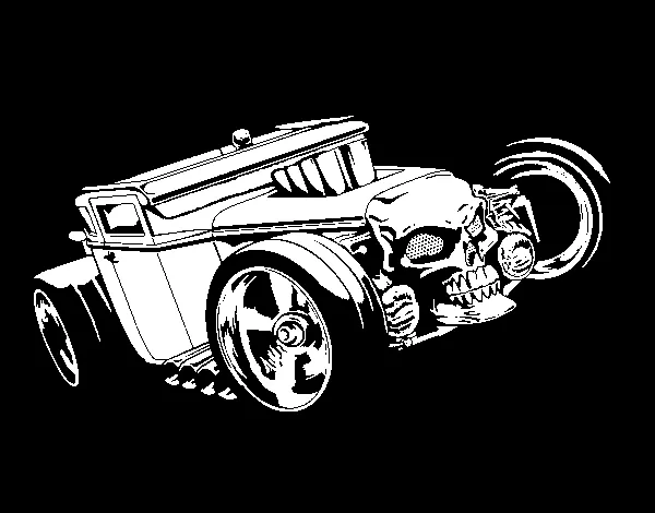 Dibujo de Hot Wheels Bone Shaker para Colorear - Dibujos.net