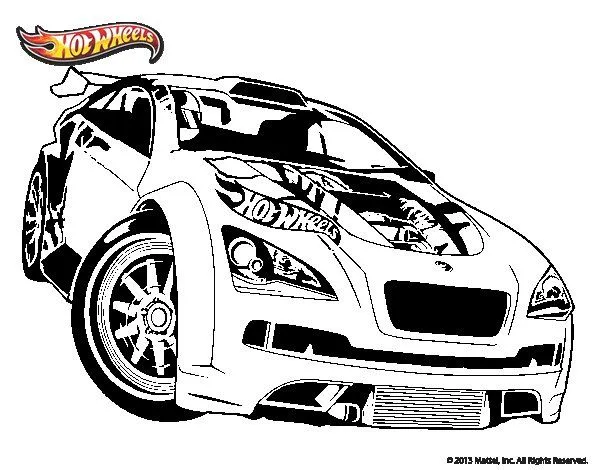 Dibujo de Hot Wheels Megane Trophy para Colorear - Dibujos.net