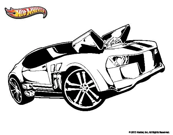 Dibujo de Hot Wheels Twinduction para Colorear - Dibujos.net