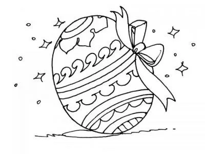 Dibujo de Huevo de Pascua. Dibujo para colorear de Huevo de Pascua ...