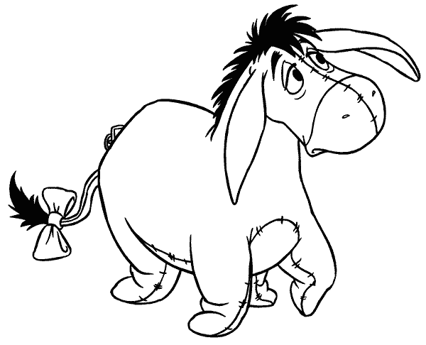 Burro igor winnie the pooh blanco y negro - Imagui