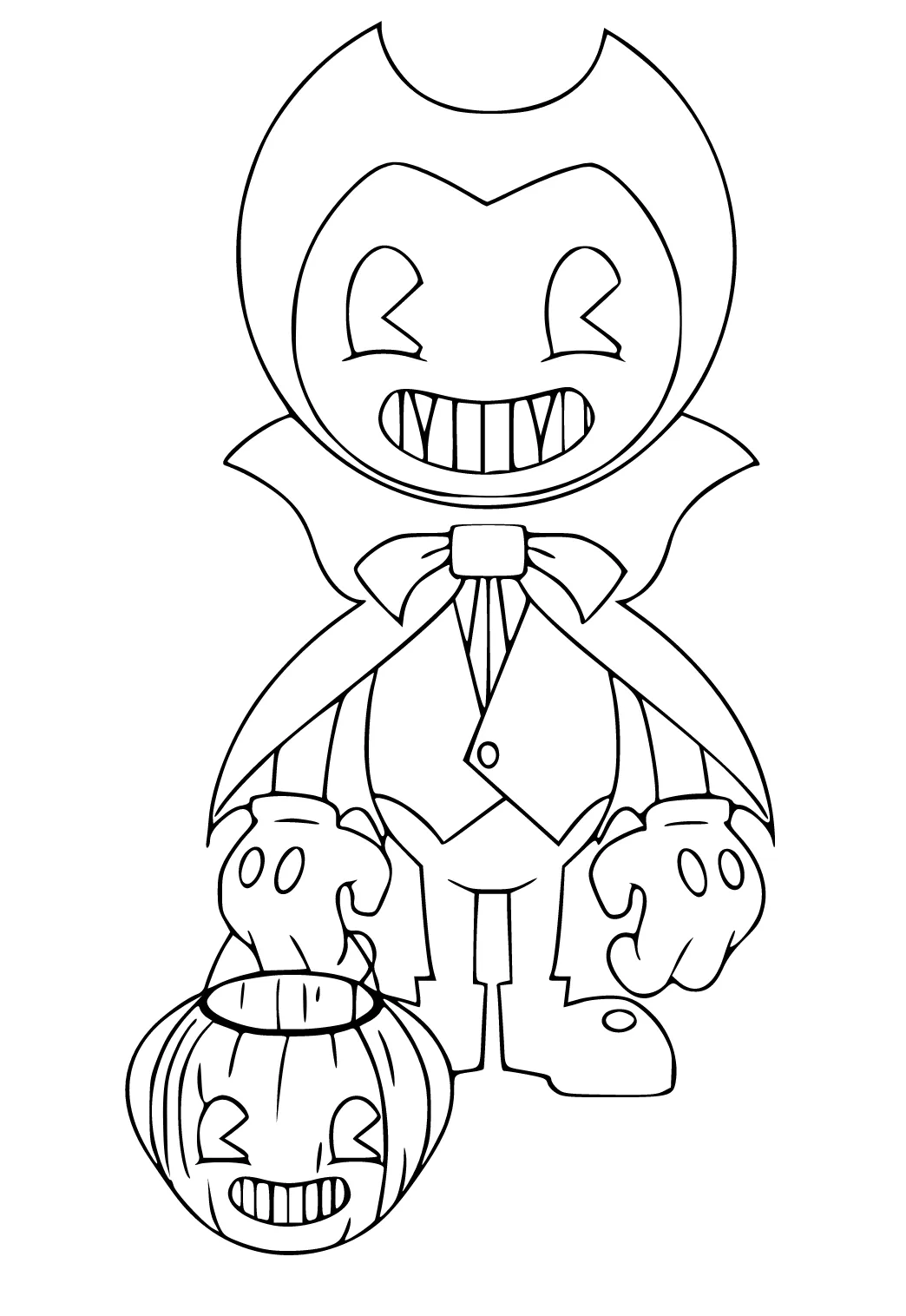 Dibujo e Imagen Flexible Víspera De Todos Los Santos para Colorear y Imprimir Gratis para Adultos y Niños - Lystok.com