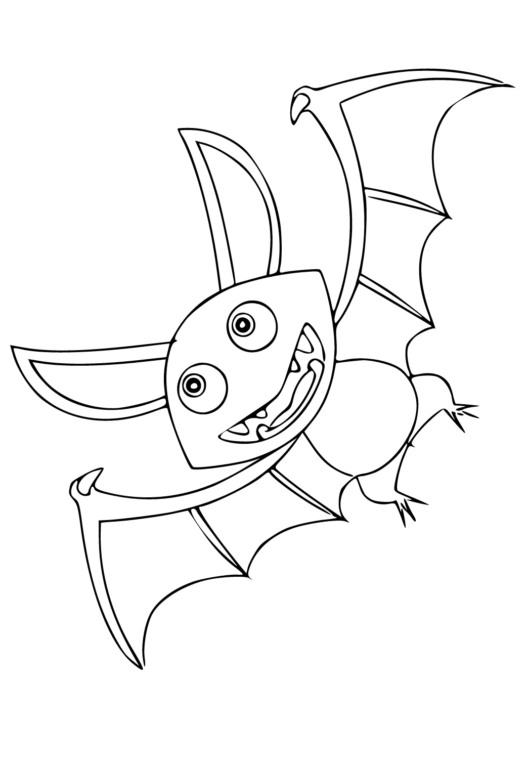 Dibujo e Imagen Murciélago Divertido para Colorear y Imprimir Gratis para  Adultos y Niños - Lystok.com