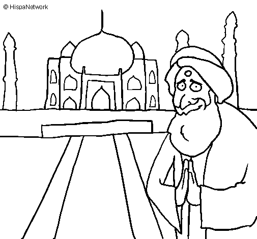 Dibujo de India 1 para Colorear - Dibujos.net