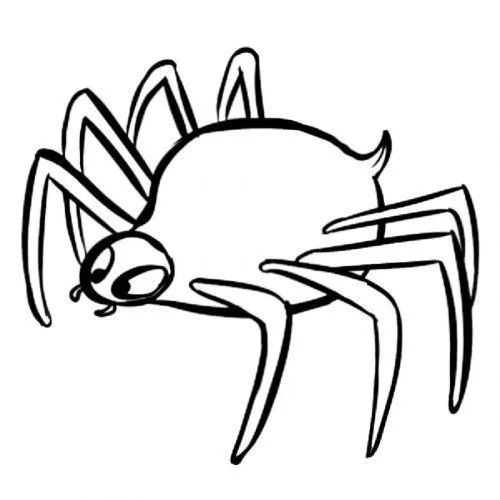 Dibujo infantil de araña del bosque - Dibujos para colorear de los ...