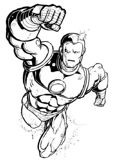 Dibujo de Iron Man. Dibujo para colorear de Iron Man. Dibujos ...
