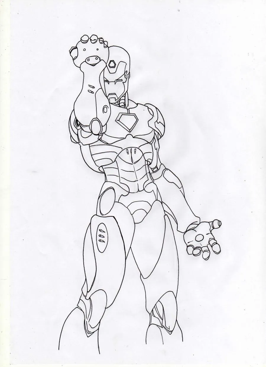 Dibujo Iron Man - Taringa!