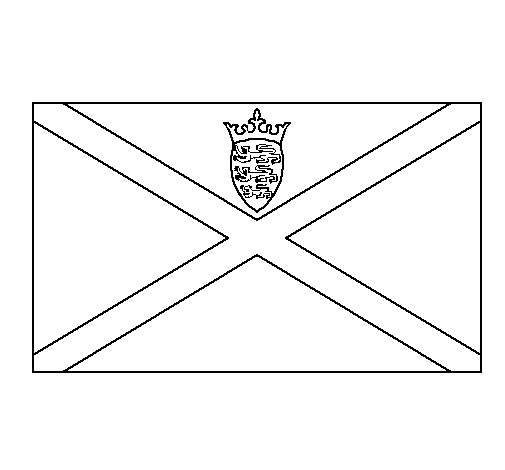 Dibujo de Isla de Jersey para Colorear