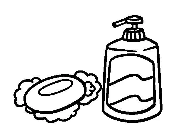 Dibujo de Jabones de baño para Colorear - Dibujos.net