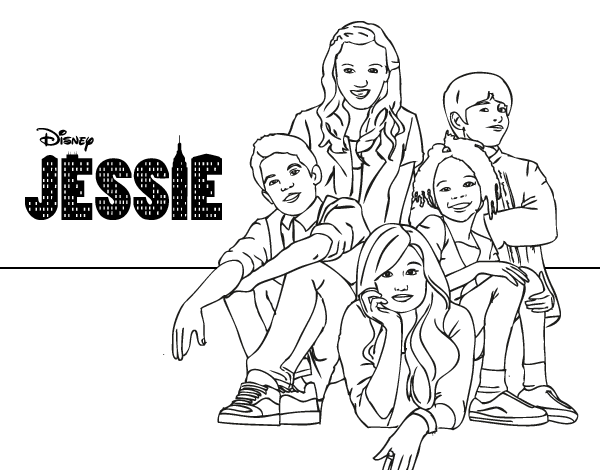 Dibujo de Jessie - Disney Channel para Colorear