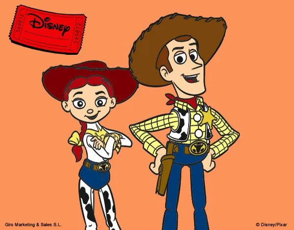 Dibujo de Jessie y Woody pintado por Charito en Dibujos.net el día ...