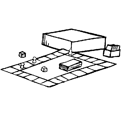 Dibujo de Juego de mesa para Colorear