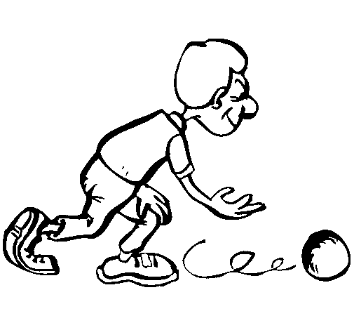 Dibujo de Jugador de bolos para Colorear - Dibujos.net