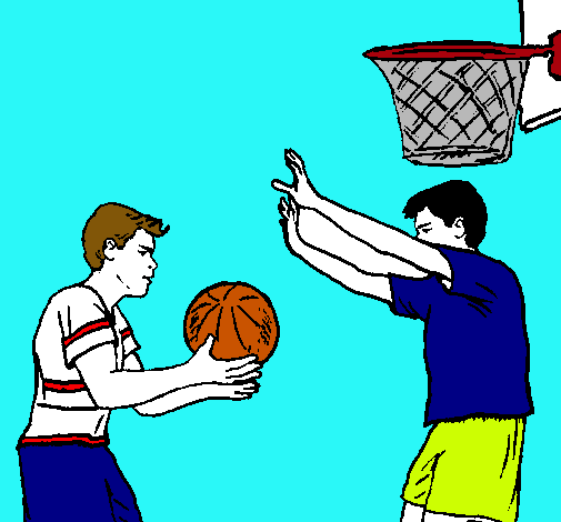 Dibujo de Jugador defendiendo pintado por Basquetbol en Dibujos ...