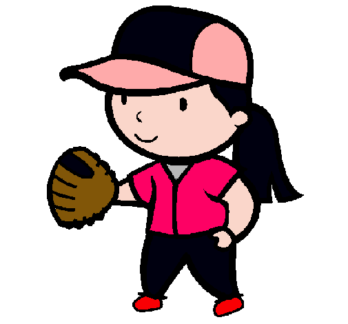 Dibujo de Jugadora de béisbol pintado por Emiily en Dibujos.net el ...