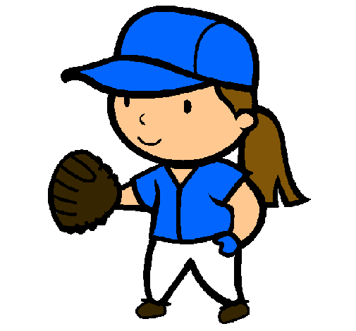 Dibujo de Jugadora de béisbol pintado por Salma en Dibujos.net el ...