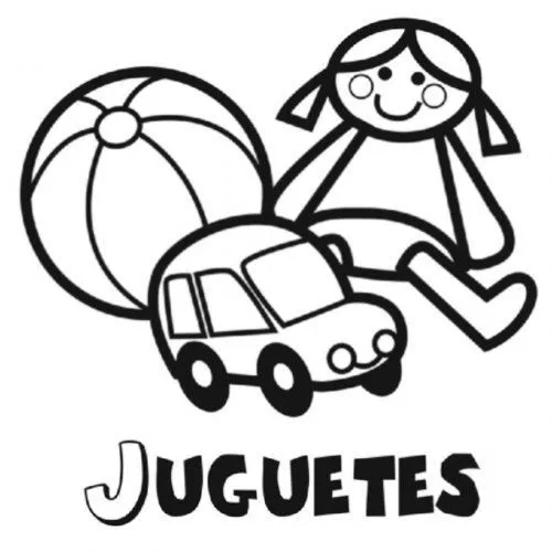 Dibujo de unos juguetes para colorear