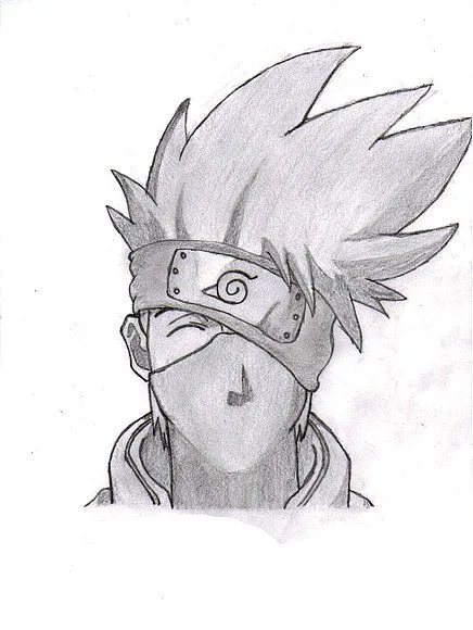 Dibujo de kakashi a lapiz - Imagui