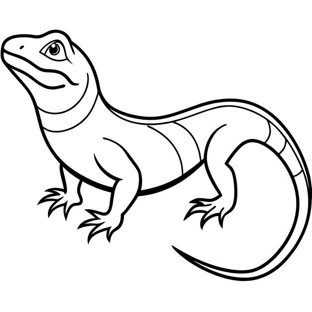 Un dibujo de un lagarto con un ojo dibujado en él | Foto Premium