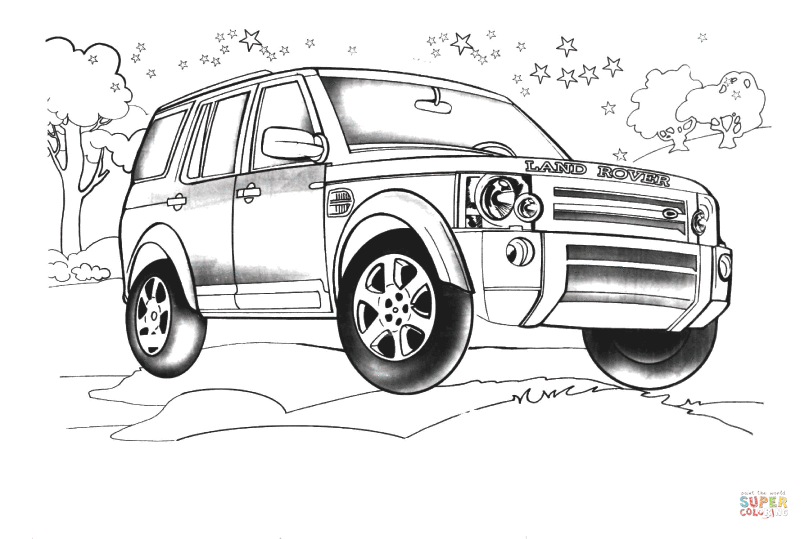 Dibujo de Land Rover LR3 para colorear | Dibujos para colorear ...