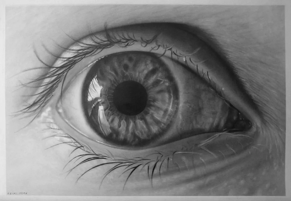 Dibujo a lapiz de ojos de bebés - Imagui