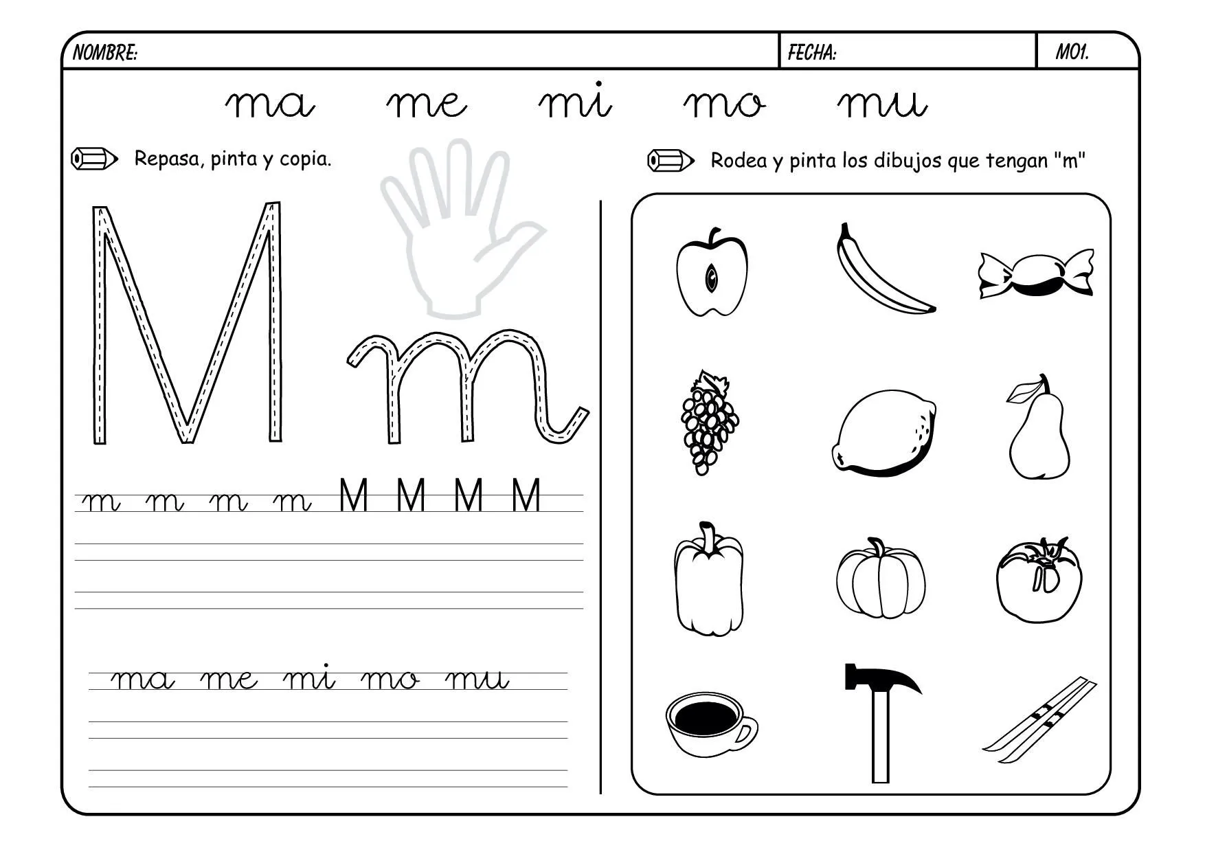 aprender la letra m - www.pangola.cowhosting.net