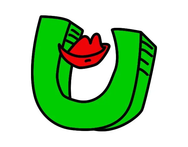 Dibujo de Letra U pintado por Silvita en Dibujos.net el día 04-04 ...