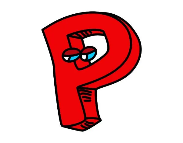 Dibujo de Letra P pintado por Silvita en Dibujos.net el día 04-04 ...