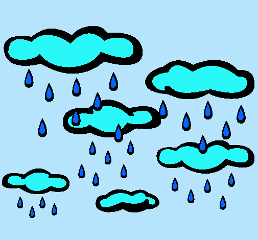 Dibujo de Lluvioso pintado por Nubes en Dibujos.net el día 14-02 ...