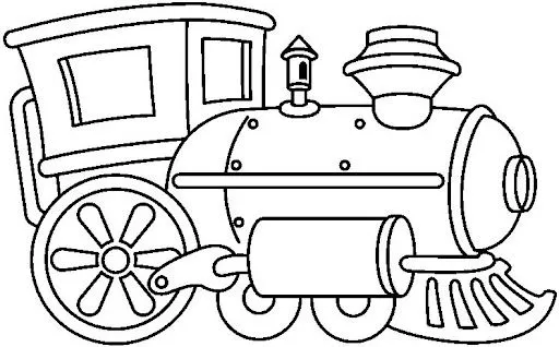 Dibujo de locomotora para colorear - Imagui