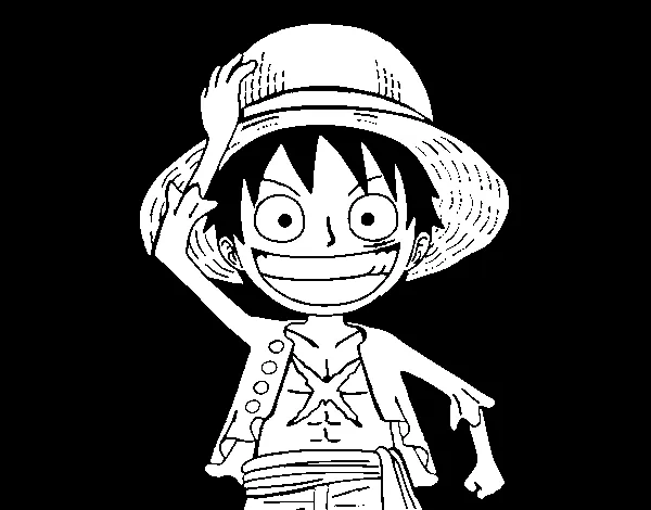 Dibujo de Luffy para Colorear