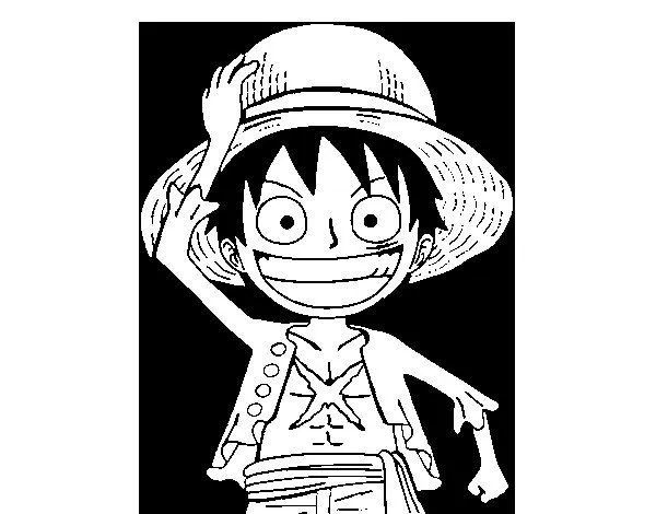 Dibujo de Luffy para Colorear - Dibujos.net