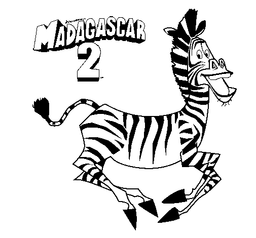 Dibujo de Madagascar 2 Marty pintado por Hugito en Dibujos.net el ...