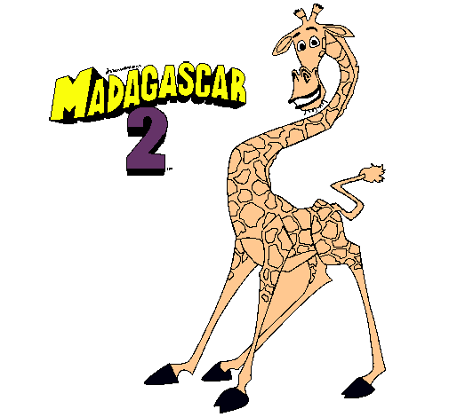 Dibujo de Madagascar 2 Melman pintado por Jirafa en Dibujos.net el ...