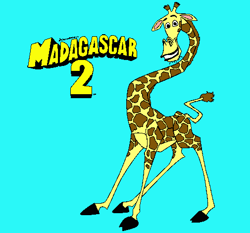 Dibujo de Madagascar 2 Melman pintado por Jirafa en Dibujos.net el ...