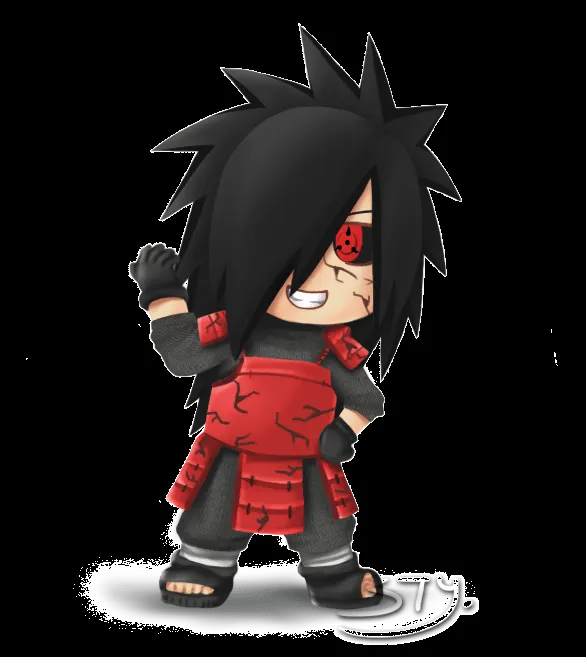 Dibujo] Madara Chibi - Heroes de Konoha